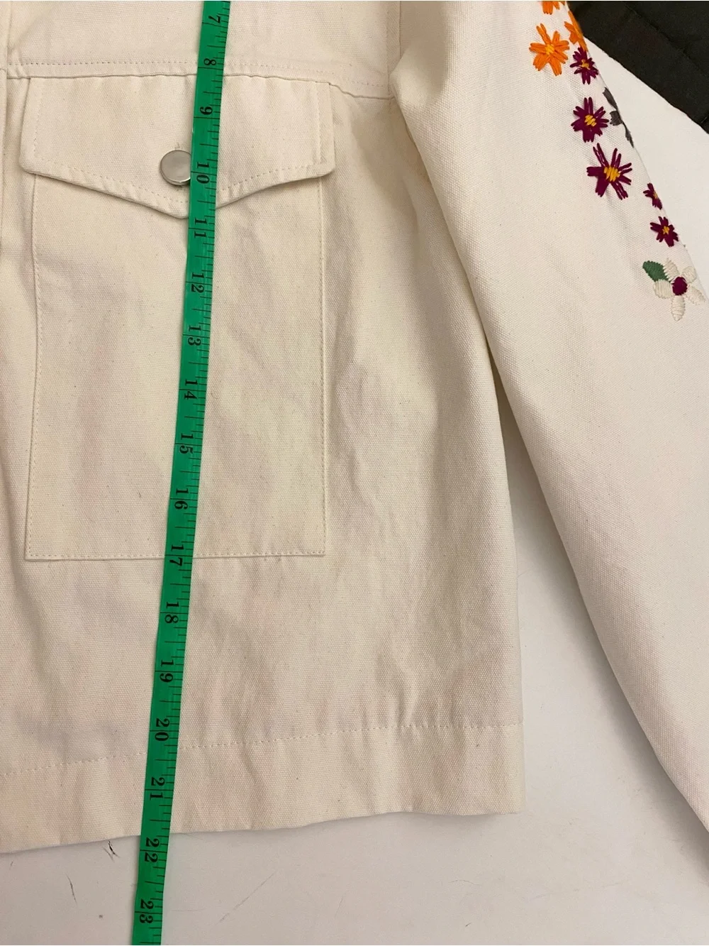 Dolan Anthropologie Floral Embroidered Jacket (M Ptp 21”) NWOT - Picture 4 of 7